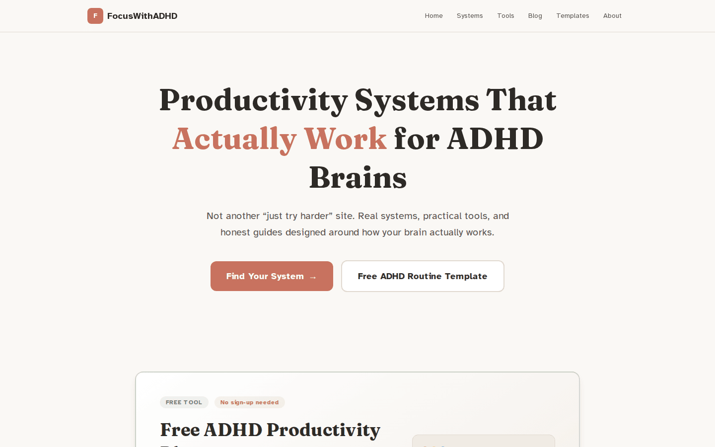 ADHD Productivity Platform — built by Luma Digital