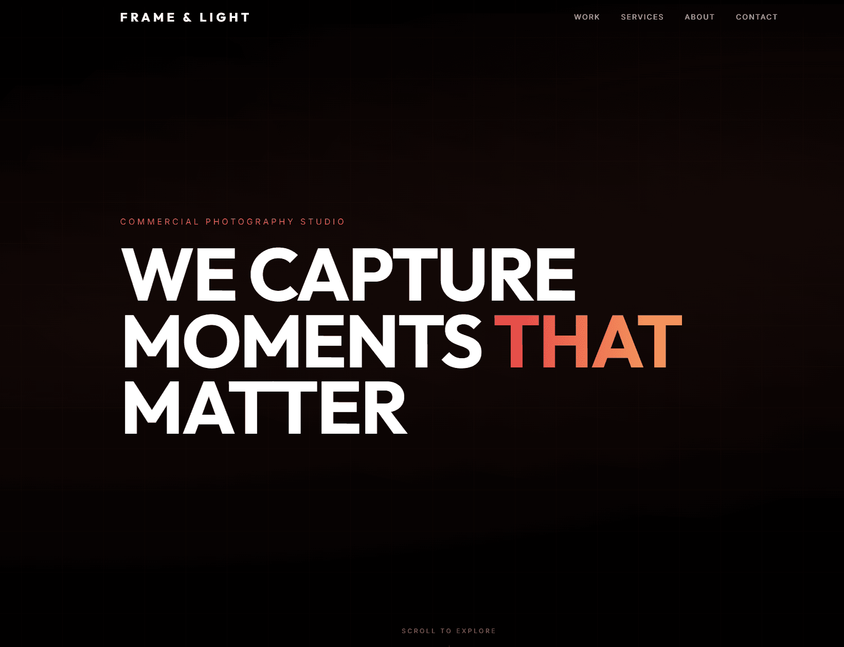 Commercial Photography Studio website preview